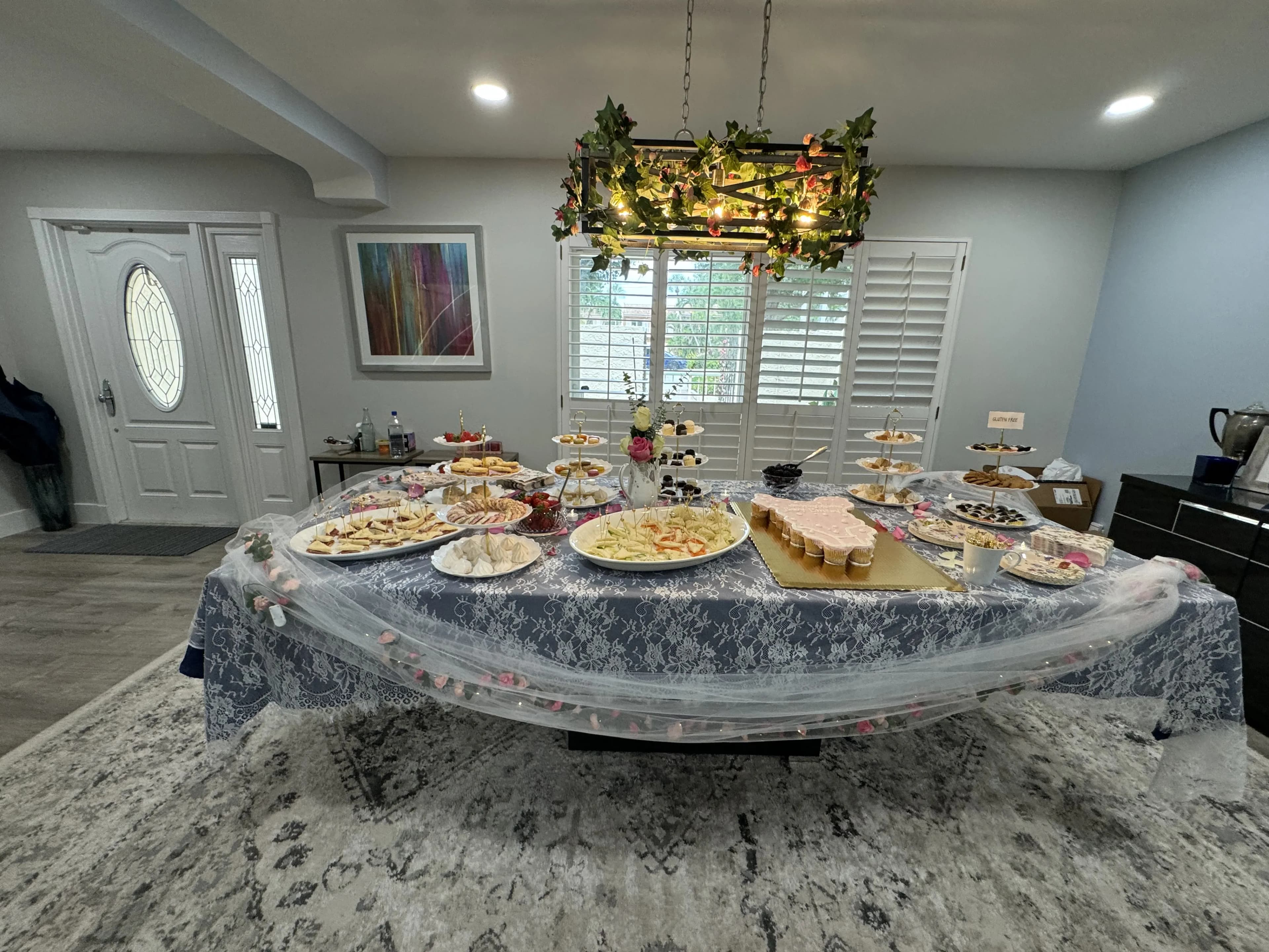 Italian buffet spread